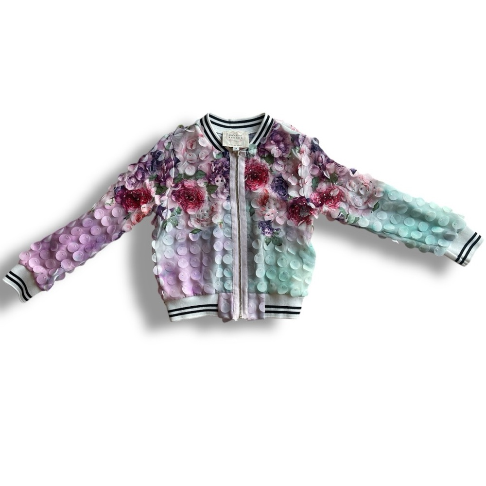 Hannah Banana Floral Sequin Jacket Summer Spring Fall Edition